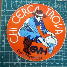 GVH CERCAMETALLI ADESIVO STICKER VINTAGE  NEW ORIGINAL