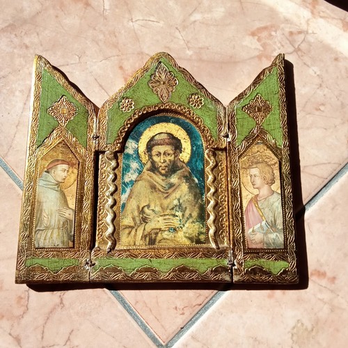 Trittico religioso vintage san - trittico,