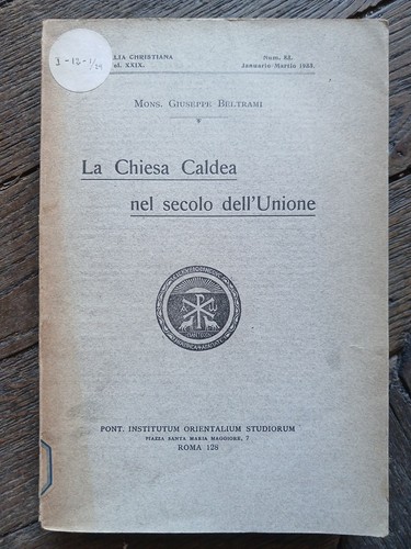 Beltrami chiesa caldea - beltrami,