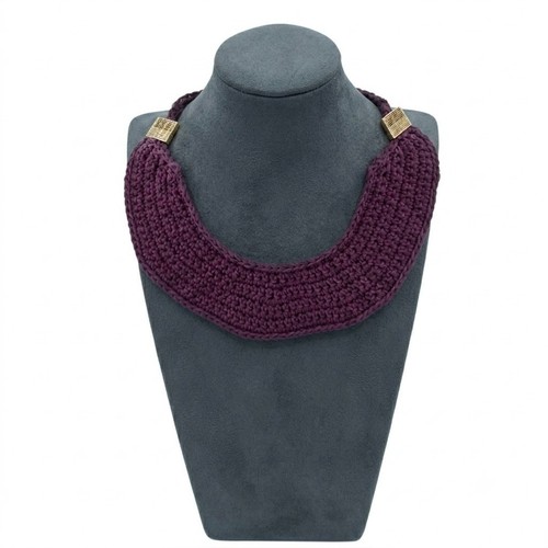 Collana boho chic viola - collana,