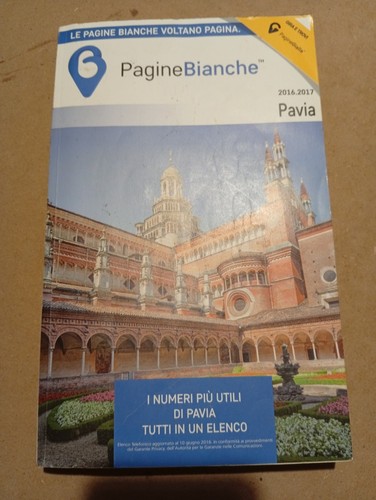 Pavia 2016 pagine bianche - pavia, 2016/17