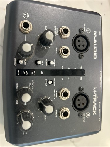 Audio track 2 canali - m-audio, m-track