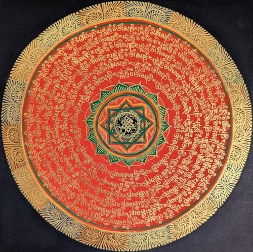 Tibet thangka dipinto mantra - dipinto,
