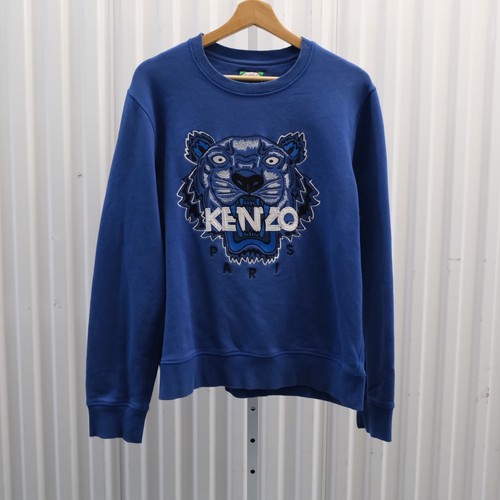 Kenzo felpa uomo blu testa - blu,