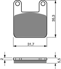 Goldfren AD153 come montato su