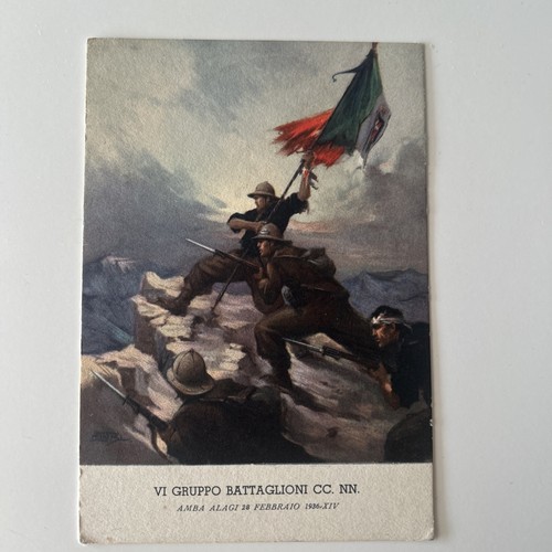 Cartolina milizia camice - cartolina, nere