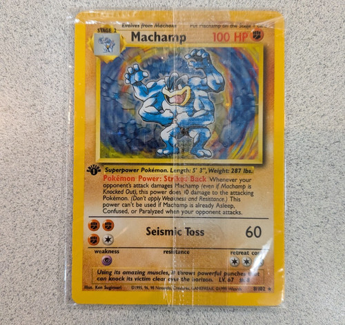 Machamp 102 base set 1st - set,
