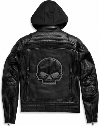 Giacca moto uomo pelle nera - uomo,