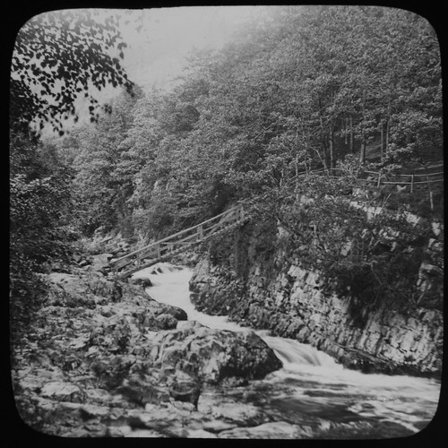Antique magic lantern slide - antique,