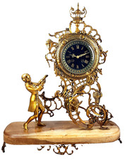 ANTICO orologio da camino