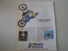 advertising Pubblicità 1985 MOTO HUSQVARNA 250 CR