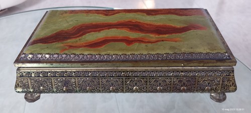 Antica scatola latta - antica,