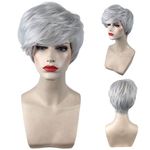 Parrucca capelli ricci corti
