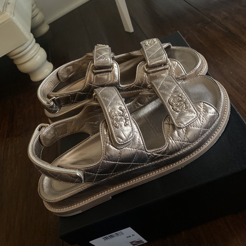 Sandali papà chanel bronzo - papà,