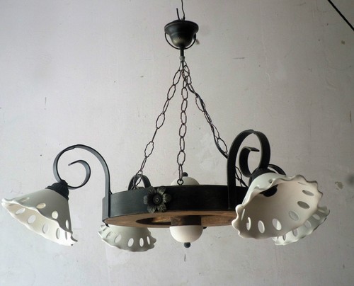 Lampadario rustico ferro - rustico,