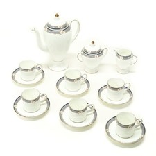 Wedgwood Demitasse Set Caffettiera Crema Zuccheriera Piattino 6 Persone Made ...