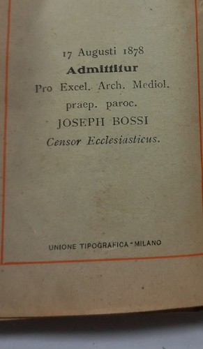 Messale antico preghiere 1878