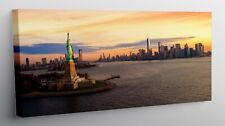 QUADRO MODERNO STAMPA SU TELA QUADRI MODERNI MANHATTAN NEW YORK TRAMONTO  T324