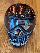 Save Phace Ghost Rider Flame Skull maschera paintball e occhiali lenti termiche cosplay