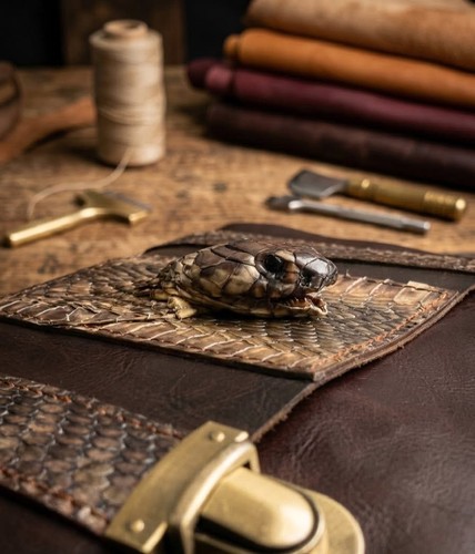 Borsa pelle naturale - in,