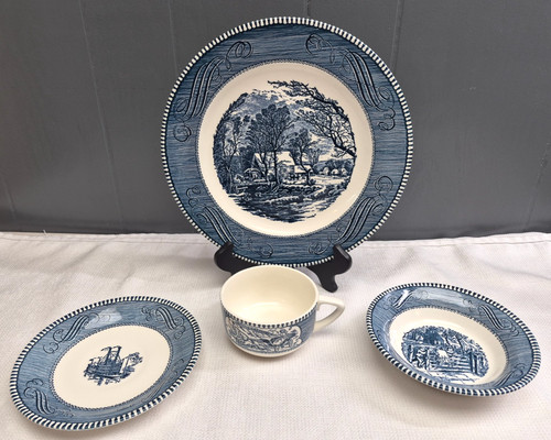 Currier ives set piatti e - di,