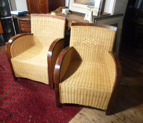 Coppia poltrone in stile - un,