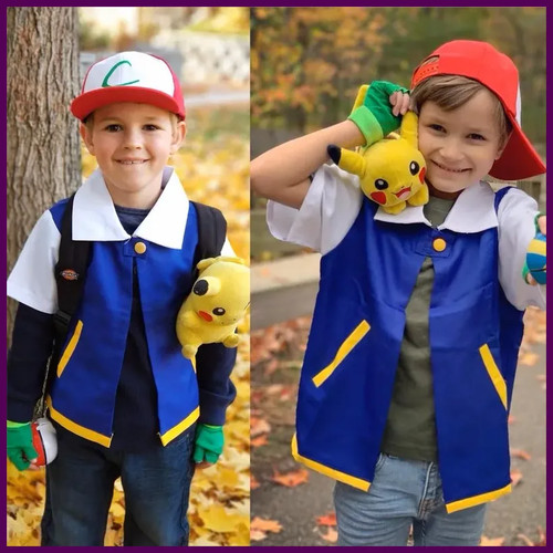 Set costume cosplay ash - costume,