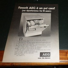 Advertising Italian Pubblicità Werbung: AEG FAVORIT LAVASTOVIGLIE **1977**