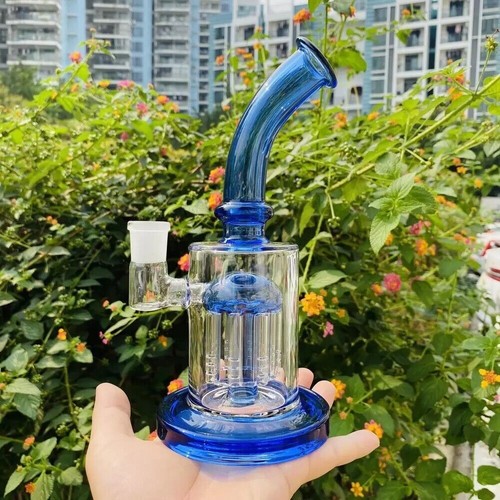 Bong vetro blu spesso - vetro,