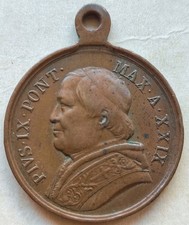 MEDAGLIA PAPA PIO IX