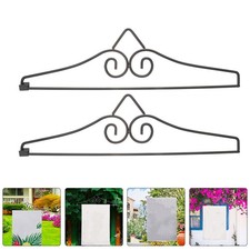 4 Pcs Porta Bandiera Da Muro Della Giardino Appendiabiti Parete Per Arazzo