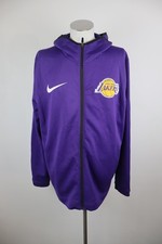 NIKE NBA LAKERS FELPA CAPPUCCIO BASKET UOMO TG 2XL MAN SPORT SWEATSHIRT CERNIERA