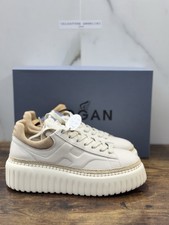 Hogan H Stripes Sneaker Pelle Bianca Zeppa   Memory Foam Scarpa Hogan Donna 37