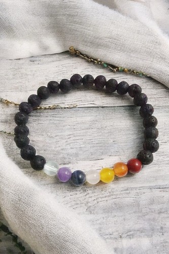 Bracciale chakra con pietra