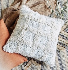 Cuscino Boucle all'uncinetto