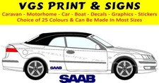 2 adesivi gonna laterale logo SAAB COLORI A SCELTA REALIZZABILI IN QUALSIASI MISURA