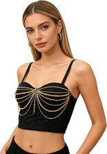 Corsetto Nero per Donne Top