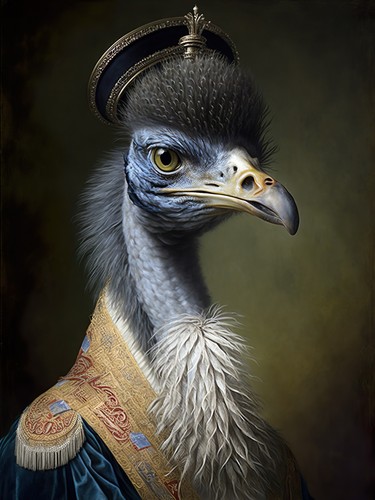Accappatoio ricamato emu - ricamato,