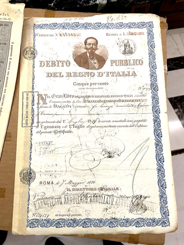 Certificato del debito