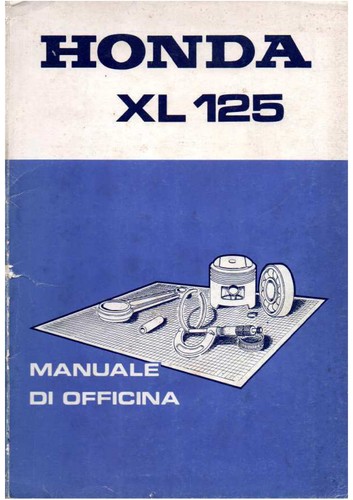 Manuale officina honda xl125 - officina,