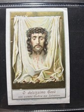 SANTINO HOLY CARD CROMO GESU' VOLTO SANTO