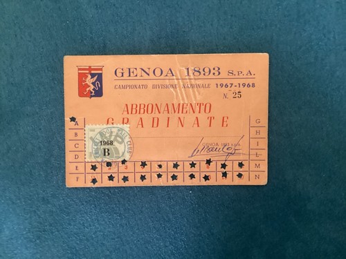 Genoa calcio 1893 tessera - genoa,