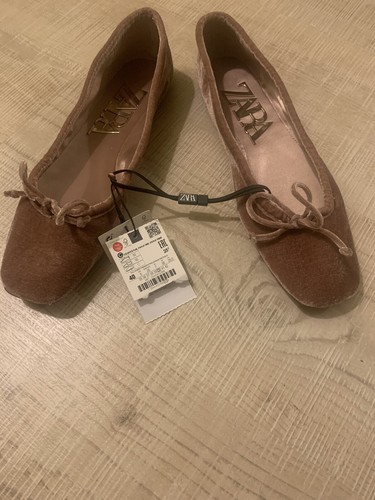 Zara ballerine velluto fioccò - velluto,