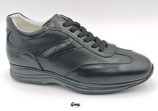 Scarpe uomo pelle nero Cristiano Gualtieri 458 sneakers eleganti sportive  PE 23