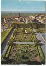 BAGNAIA - VITERBO - VILLA LANTE -PANORAMA PAESE DAL GIARDINO DELLA VILLA -92224-
