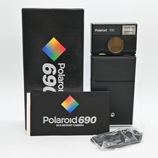 [Inutilizzato] Polaroid 690 fotocamera reflex pellicola istantanea nera dal G...