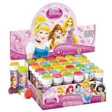 10 Bolle di sapone Principesse Tubetti da 60 ml Bambini Compleanno