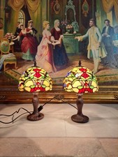 Coppia di lumi stile Tiffany