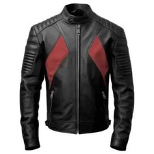 Giacca pelle uomo cafe racer