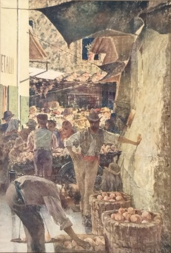 Antica stampa colori del 1930